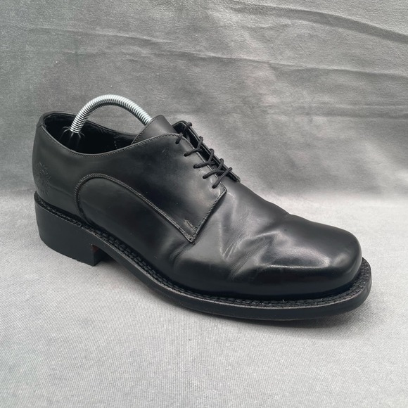 Vintage Style Muro Welt 1960 Men’s Size 10 Black Leather Derby Dress Shoes‎
